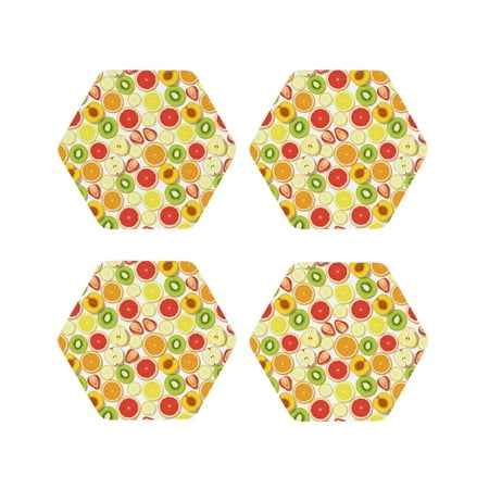 Drink Coasters Set of 4 color fruit C Leather Coasters for Coffee Table Protector Heat Resistant Cute Coasters for Home Decor Housewarming Gifts Bar Kitchen 4 Inch Hexagon
Drink Coasters Set of 4 color fruit C Leather Coasters for Coffee Table Protector Heat Resistant Cute Coasters for Home Decor Housewarming Gifts Bar Kitchen 4 Inch Hexagon