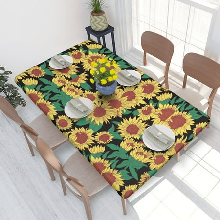 Home Deluxe Tablecloth Sun Flowers Pattern1 Waterproof Elastic Rim Edged Table Cover- For Christmas Parties And Picnics 4ft
Home Deluxe Tablecloth Sun Flowers Pattern1 Waterproof Elastic Rim Edged Table Cover- For Christmas Parties And Picnics 4ft