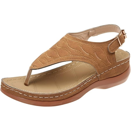 OHKASANJI Womens Orthopedic Sandals Dressy Summer Clip Toe Sandals Comfortable Hollow Out Sandals Fashionable Beach Sandal
OHKASANJI Womens Orthopedic Sandals Dressy Summer Clip Toe Sandals Comfortable Hollow Out Sandals Fashionable Beach Sandal