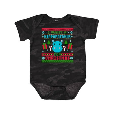 Inktastic I Want a Hippopotamus for Christmas Pixelated Ugly Sweater Gift Baby Boy or Baby Girl Bodysuit
Inktastic I Want a Hippopotamus for Christmas Pixelated Ugly Sweater Gift Baby Boy or Baby Girl Bodysuit