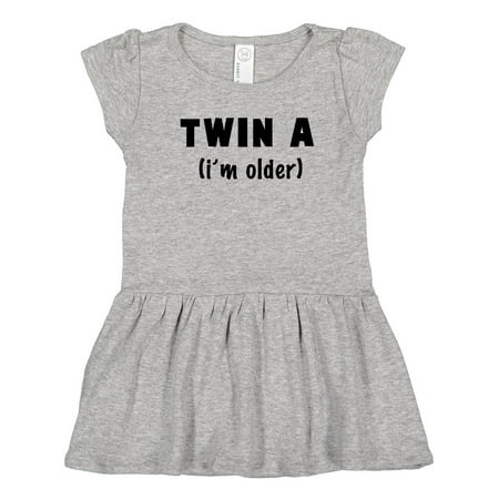 Inktastic Twin a (i m Older) Gift Toddler Girl Dress
