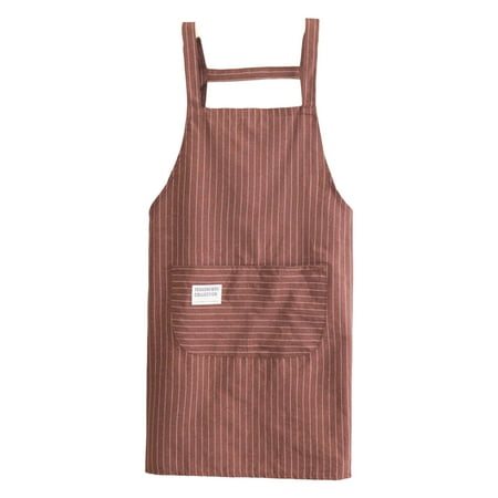 Farfi Cooking Apron Stripe Printing Front Pocket Sleeveless Anti-dirty Kitchen Women Doing Housework Clothes Protector Apron Daily Use (Coffee)
Farfi Cooking Apron Stripe Printing Front Pocket Sleeveless Anti-dirty Kitchen Women Doing Housework Clothes Protector Apron Daily Use (Coffee)