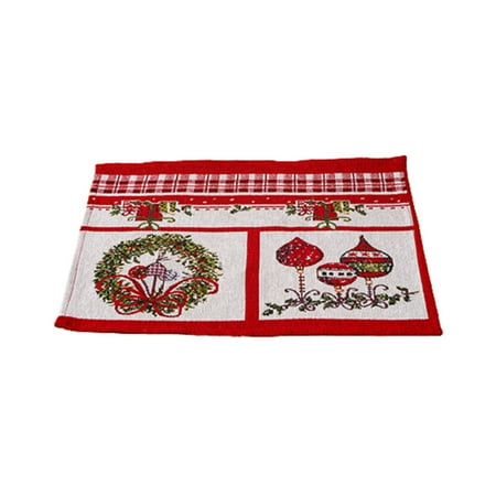 Christmas Placemats Protector Washable Reusable Placemats for Christmas DiningTable Decor Type D
Christmas Placemats Protector Washable Reusable Placemats for Christmas DiningTable Decor Type D
