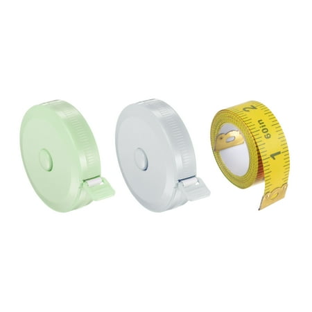 Uxcell 3pcs 150cm Soft Retractable Measuring Tape with 150cm Multicolor Soft Ruler Cool Blue Cool Green
Uxcell 3pcs 150cm Soft Retractable Measuring Tape with 150cm Multicolor Soft Ruler Cool Blue Cool Green
