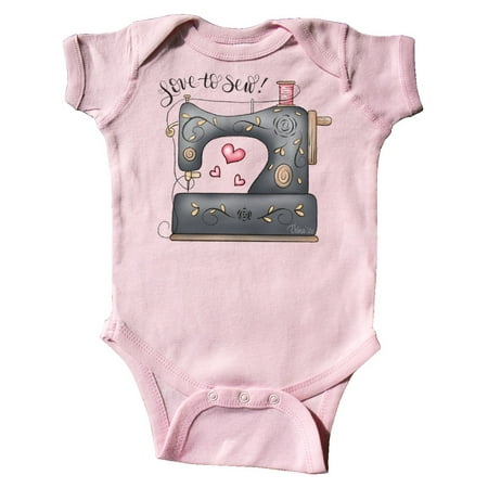 

Inktastic Love to Sew Sewing Machine Gift Baby Boy Bodysuit