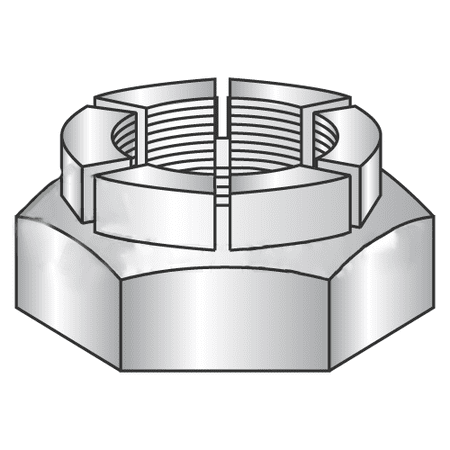 1-8 Heavy Hex Thin Height Flex Locknuts / Steel / Cadmium (Quantity: 50 pcs)
