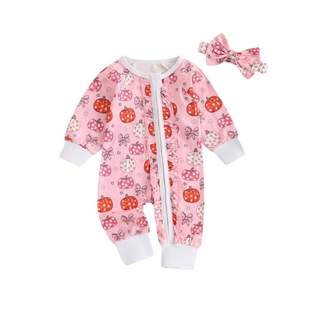 Suealasg Halloween Infant Boys Girls Romper Bodysuits Long Sleeve Ghost Pumpkin Print Full Length Jumpsuit Headband 3 6 12 18 Months Baby Fall Coming Home Clothes
Suealasg Halloween Infant Boys Girls Romper Bodysuits Long Sleeve Ghost Pumpkin Print Full Length Jumpsuit Headband 3 6 12 18 Months Baby Fall Coming Home Clothes