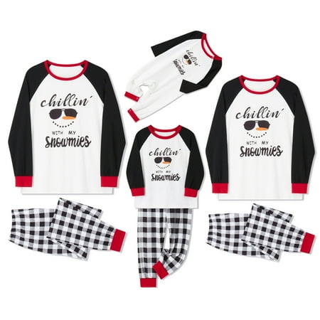 wybzd Christmas Family Matching Pajamas Set Sunglasses Snowman Print Tops Plaid Long Pants XMAS Sleepwear
wybzd Christmas Family Matching Pajamas Set Sunglasses Snowman Print Tops Plaid Long Pants XMAS Sleepwear