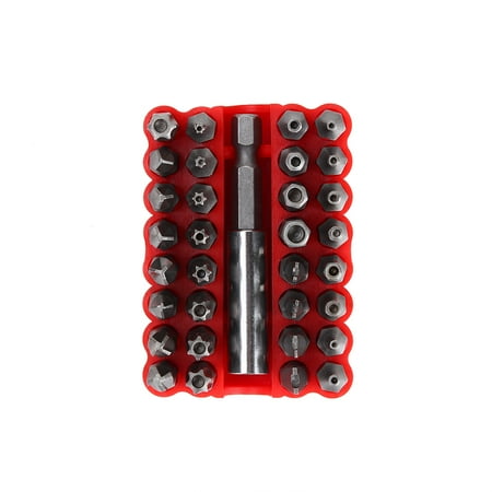 Haofy Screw Bit Kit 33Pcs Tamper Proof Bits Hex Star Spanner Screws Hex Bit Set 1/4 Magnetic Holder With Case Shaped Screwdriver Head
Haofy Screw Bit Kit 33Pcs Tamper Proof Bits Hex Star Spanner Screws Hex Bit Set 1/4 Magnetic Holder With Case Shaped Screwdriver Head