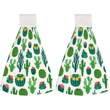 Hanging Towels 2 Pcs Dish Towels Blooming Cactuses Absorbent Hand Towels with Hanging Loop Washcloth for Bathroom Kitchen
Hanging Towels 2 Pcs Dish Towels Blooming Cactuses Absorbent Hand Towels with Hanging Loop Washcloth for Bathroom Kitchen