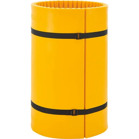 Global Industrial Column Wrap Protector For 24 Dia. Column 44 W x 48 H 2 Sheets Yellow