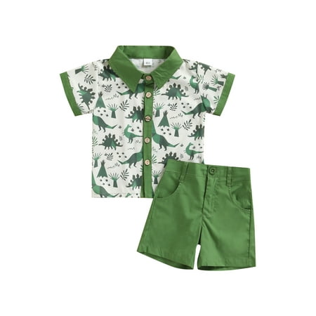 Musuos Little Boys Gentleman Suit Dinosaur Short Sleeve Shirt Top Beach Shorts Pants
Musuos Little Boys Gentleman Suit Dinosaur Short Sleeve Shirt Top Beach Shorts Pants