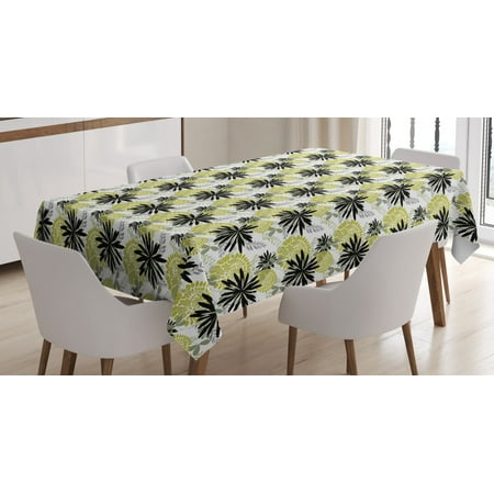 Floral Tablecloth Flourishing Flowers and Leaves Modern Graphic Spring Garden Theme Rectangular Table Cover for Dining Room Kitchen 60 X 84 Inches Silver Black Light Green by Ambesonne
Floral Tablecloth Flourishing Flowers and Leaves Modern Graphic Spring Garden Theme Rectangular Table Cover for Dining Room Kitchen 60 X 84 Inches Silver Black Light Green by Ambesonne
