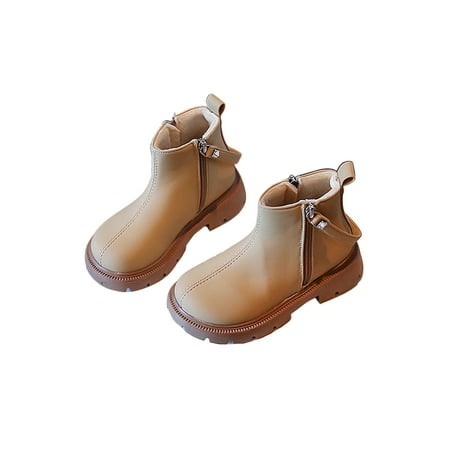 SIMANLAN Unisex Kids Ankle Boots Round Toe Leather Boot Dual Side Zipper Short Bootie School Comfort Winter Shoes Outdoor Non-Slip Booties Khaki 9C
SIMANLAN Unisex Kids Ankle Boots Round Toe Leather Boot Dual Side Zipper Short Bootie School Comfort Winter Shoes Outdoor Non-Slip Booties Khaki 9C