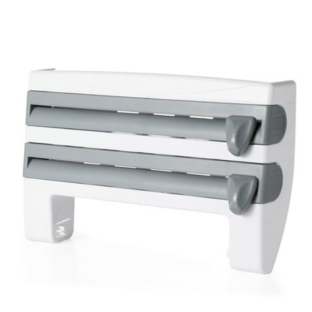 Kitchen Storage Rack with Tin Foil Clings Film Cutter Storage film Paper Towels Durable Safe Household Storage Rack Gray Blue
Kitchen Storage Rack with Tin Foil Clings Film Cutter Storage film Paper Towels Durable Safe Household Storage Rack Gray Blue