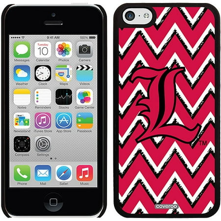 University of Louisville Sketchy Chevron Design on Apple iPhone 5c Thinshield Snap-On Case by Coveroo