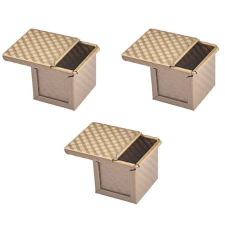 3X Square Loaf with Lid Toast Mold Bread Pullman Loaf with Cover Non-Stick Mini Water Square
3X Square Loaf with Lid Toast Mold Bread Pullman Loaf with Cover Non-Stick Mini Water Square