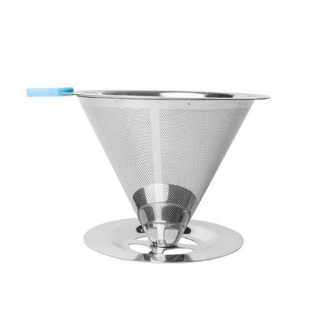 Reusable Coffee Filter 304 Stainless Steel Cone Coffee Filter Basket Mesh Strainer Pour Coffee Grounds
Reusable Coffee Filter 304 Stainless Steel Cone Coffee Filter Basket Mesh Strainer Pour Coffee Grounds