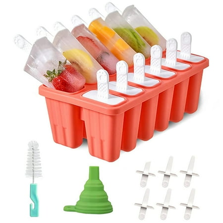 Popside Mold 12 PCS Ice Popsicle Molds Reusable Popsicle Molds Silicone Free Ice Popsicle Molds-Red
Popside Mold 12 PCS Ice Popsicle Molds Reusable Popsicle Molds Silicone Free Ice Popsicle Molds-Red