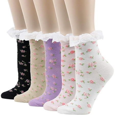 Women s Lace Ruffle Frilly Colorful Floral Cotton Casual Novelty Ankle Socks 4\\/5\\/6 Pairs
Women s Lace Ruffle Frilly Colorful Floral Cotton Casual Novelty Ankle Socks 4\\/5\\/6 Pairs