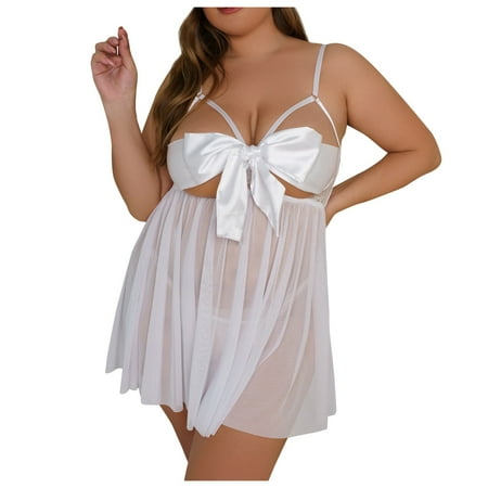 Knosfe Bodysuit One Piece Lingerie for Women Strappy Sleepwear Bow Christmas Pajamas XXXXXL
Knosfe Bodysuit One Piece Lingerie for Women Strappy Sleepwear Bow Christmas Pajamas XXXXXL