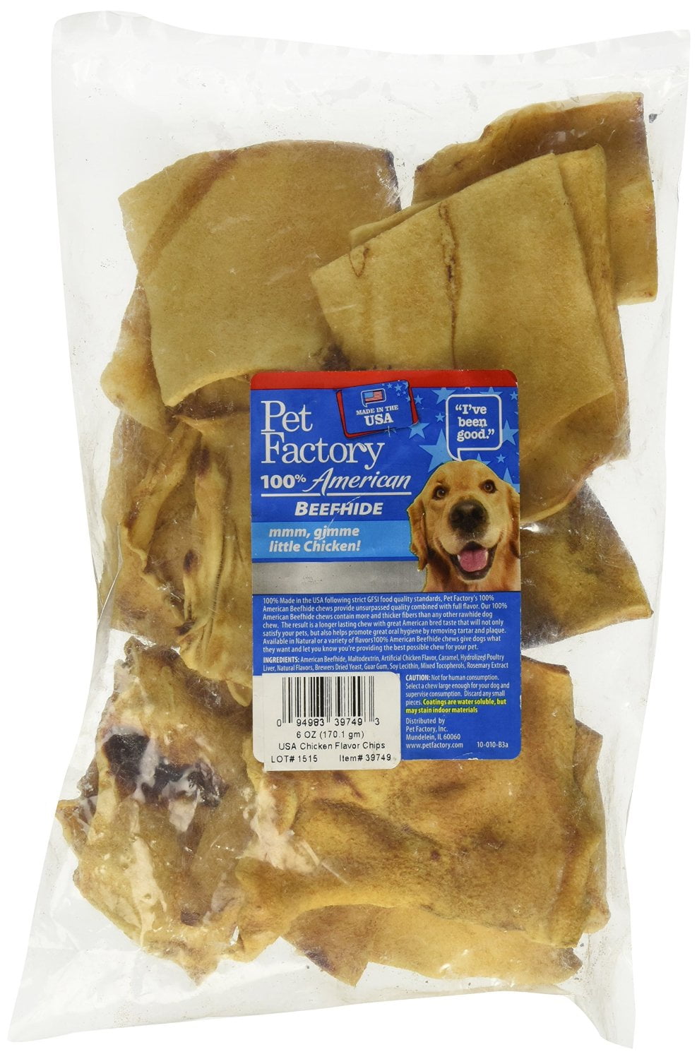 Pet Factory 100 American Beefhide 9" Bone for Dogs