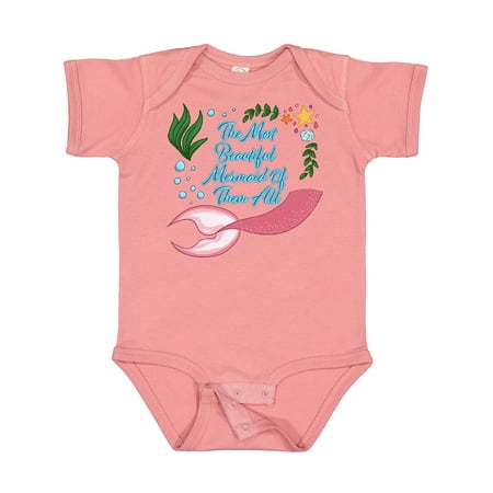Inktastic The Most Beautiful Mermaid of Them All with Mermaid Tail Boys or Girls Baby Bodysuit
Inktastic The Most Beautiful Mermaid of Them All with Mermaid Tail Boys or Girls Baby Bodysuit
