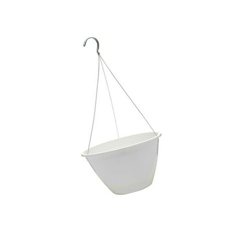 Southern Patio 10" Promotional Hanging Basket, White