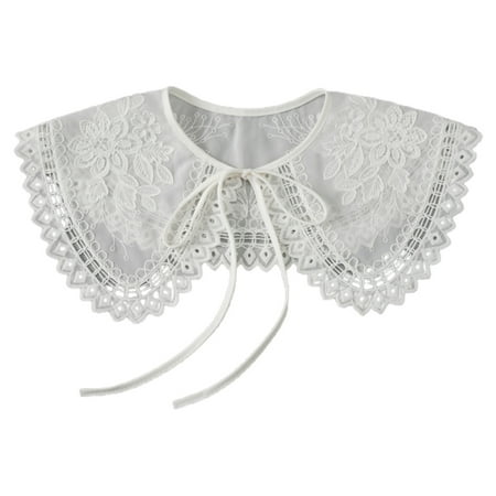 Women Hollow Out Rhombus Trim Fake Collar Shawl Wrap Vintage Embroidery Floral Leaves Necklace Dickey Princess Capelet
Women Hollow Out Rhombus Trim Fake Collar Shawl Wrap Vintage Embroidery Floral Leaves Necklace Dickey Princess Capelet