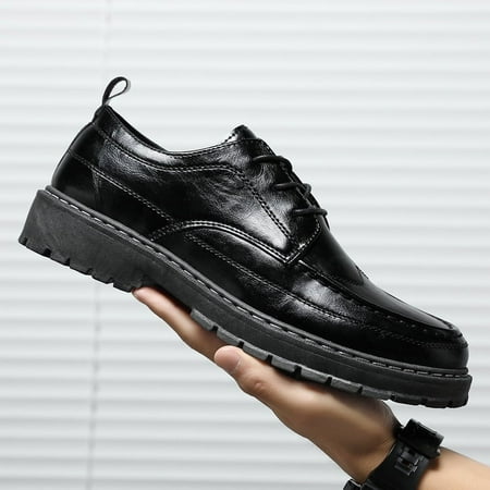 Business Dress Shoes Men‘s Korean-style Fashionable Summer New All-match Black Casual Shoes Youth British Work Shoes
Business Dress Shoes Men‘s Korean-style Fashionable Summer New All-match Black Casual Shoes Youth British Work Shoes