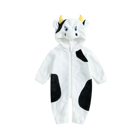 WERNZATT Newborn Baby Girl Boy Cute Cow Romper Casual Contrast Color Toddler Zipper Hooded Long Sleeve Jumpsuit Fall Clothes
WERNZATT Newborn Baby Girl Boy Cute Cow Romper Casual Contrast Color Toddler Zipper Hooded Long Sleeve Jumpsuit Fall Clothes