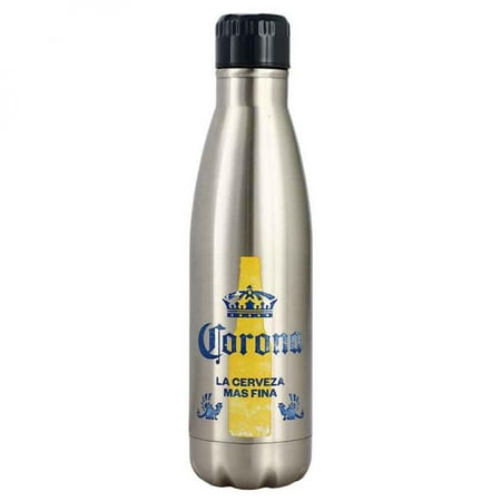 Corona Extra 856515 18 oz Corona Extra Stainless Steel Water Bottle