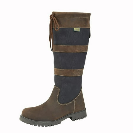 Woodland Womens Waxy Leather Long Calf Boots