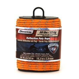 Lehigh Group Lehigh Group RMFP03250 Wellington Reflective Rope 5/32 Inch By 50 Feet By 50 Pound Working Load Polypropylene Safety Orange
Lehigh Group Lehigh Group RMFP03250 Wellington Reflective Rope 5/32 Inch By 50 Feet By 50 Pound Working Load Polypropylene Safety Orange