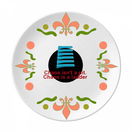 Chaos Pit Ladder Art Deco Fashion Flower Ceramics Plate Tableware Dinner Dish