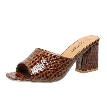 Quealent Adult Women Sandal Sandals Women Comfortable Arch Support Women Sandals Fashion Simple Animal Leather Grain Open Sandals Shoes for Women Coffee 6.5
Quealent Adult Women Sandal Sandals Women Comfortable Arch Support Women Sandals Fashion Simple Animal Leather Grain Open Sandals Shoes for Women Coffee 6.5