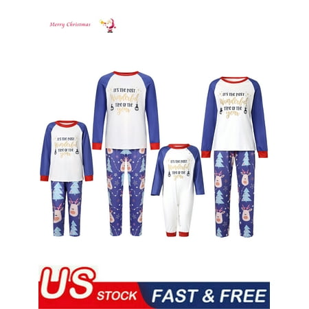 N /D Matching Family Christmas Pajamas Set Long Sleeve Round Neck Tops Long Pants Romper for Adult Kids Baby Pets
N /D Matching Family Christmas Pajamas Set Long Sleeve Round Neck Tops Long Pants Romper for Adult Kids Baby Pets