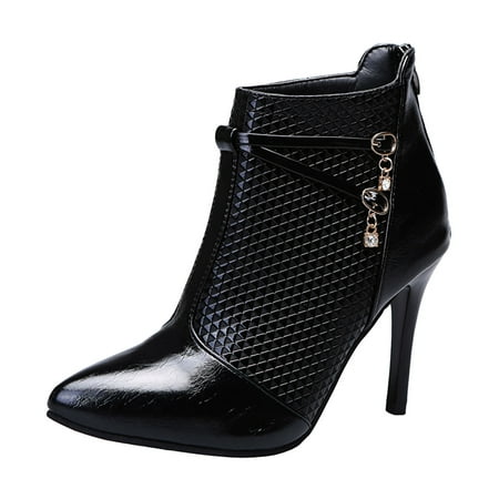 bvgfsahne Ladies Fashion Solid Color Leather Back Zipper Pointed Toe Thin High Heel Booties
bvgfsahne Ladies Fashion Solid Color Leather Back Zipper Pointed Toe Thin High Heel Booties