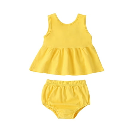 Baby Girls Clothes Baby Essentials Newborn Infant Baby Girls Solid Vestlike Back Wing Tops+Solid Short Pants Sets on Clearance
Baby Girls Clothes Baby Essentials Newborn Infant Baby Girls Solid Vestlike Back Wing Tops+Solid Short Pants Sets on Clearance