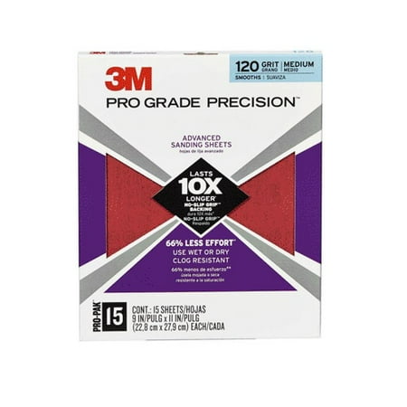 SANDPAPER PRO 120G 15PK