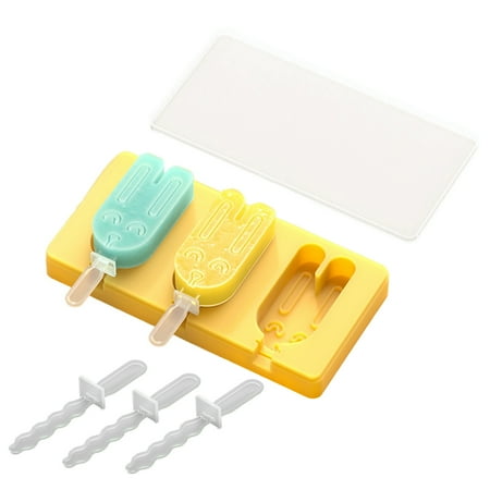 nbuaila Ice Cream Mold with Lid 3 Sticks Food Grade DIY Cat Rabbit Silicone Ice Lolly Maker Mould Kitchen Supplies
nbuaila Ice Cream Mold with Lid 3 Sticks Food Grade DIY Cat Rabbit Silicone Ice Lolly Maker Mould Kitchen Supplies