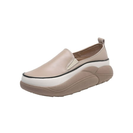 dmqupv Women Summer Shoes Women Slip On Loafer Wide Casual Shoes Lightweight Women Shoes Platform Wedge Heels Casual Shoes Khaki 8
dmqupv Women Summer Shoes Women Slip On Loafer Wide Casual Shoes Lightweight Women Shoes Platform Wedge Heels Casual Shoes Khaki 8