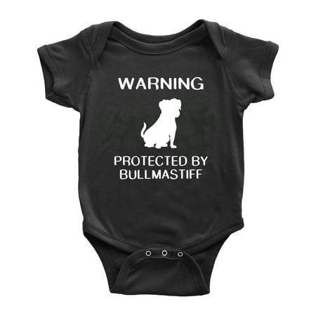 Warning: Protected by A Bullmastiff Dog Funny Baby Rompers Newborn Clothes Outfits (Black 18-24 Months)
Warning: Protected by A Bullmastiff Dog Funny Baby Rompers Newborn Clothes Outfits (Black 18-24 Months)