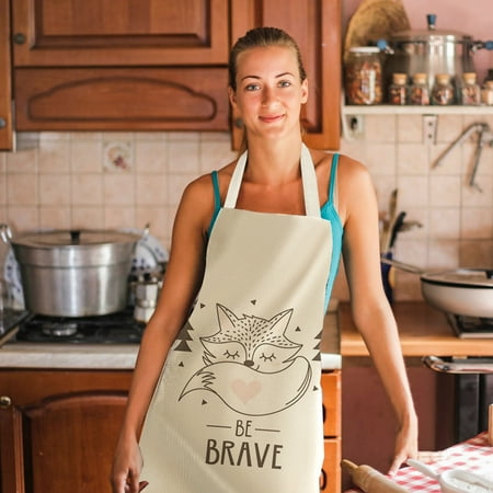 Mittory 1pc Parent Adult The Family Kitchen Lovely Print Linen Family Aprons