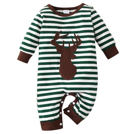 Rovga Autumn And Winter Baby Boys Girls Christmas Long Sleeve Striped Deer Embroidery Romper Baby Cute Beautiful Clothing
Rovga Autumn And Winter Baby Boys Girls Christmas Long Sleeve Striped Deer Embroidery Romper Baby Cute Beautiful Clothing