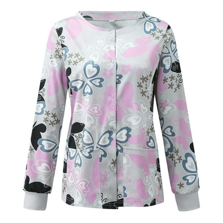 Youmylove Flower Workwear Long Pattern Working Women Scrubs Top O-Neck T-Shirts Sleeve Top Women Scrubs Top Workwear
Youmylove Flower Workwear Long Pattern Working Women Scrubs Top O-Neck T-Shirts Sleeve Top Women Scrubs Top Workwear