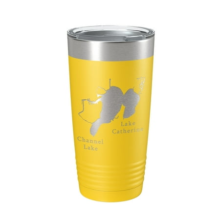 Channel Lake Catherine Lake Map Tumbler Travel Mug Insulated Laser Engraved Coffee Cup Illinois 20 oz Yellow
Channel Lake Catherine Lake Map Tumbler Travel Mug Insulated Laser Engraved Coffee Cup Illinois 20 oz Yellow