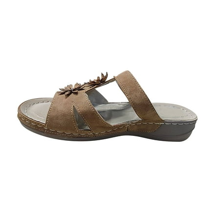 Tagold Women s Leisure Vacation Comfort Flower Open Toe Wedge Beach Sandals Brown 37
Tagold Women s Leisure Vacation Comfort Flower Open Toe Wedge Beach Sandals Brown 37