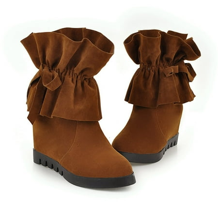 TIANEK Autumn Frosted Short Fashion Short Boots For Women Ankle Booties