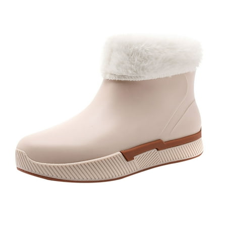 jsaierl Ladies Mid-tube Fashion Rain Boots Non-slip Plastic Detachable Cotton-padded Waterproof Rain Shoes
jsaierl Ladies Mid-tube Fashion Rain Boots Non-slip Plastic Detachable Cotton-padded Waterproof Rain Shoes